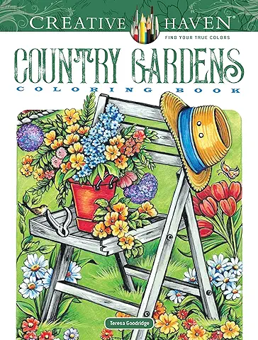 Creative Haven Country Gardens Coloring Book  