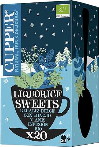 Cupper - 20 Bolsitas de Infusiones Ecológicas con Frutos Rojos, Canela y Anís - Apto para Veganos Cupper - 20 Bolsitas de Infusiones Ecológicas con Frutos Rojos, Canela y Anís - Apto para Veganos