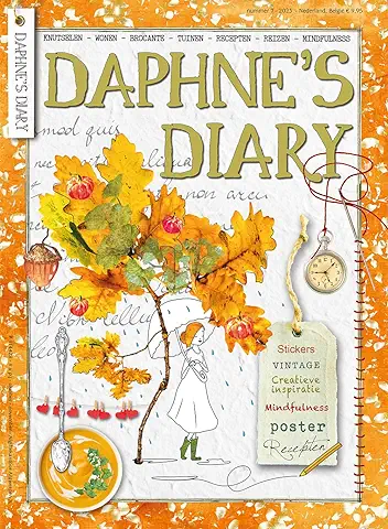 Daphne's Diary Magazine #7 2023 (BAJO LLEANDO) | Libro de Trabajo de Artesanías Creativas | Revista Interactiva de Diario para la Atención Plena, Colorear, Arte, Cocinar, Viajar | Lleno de Inspiración  