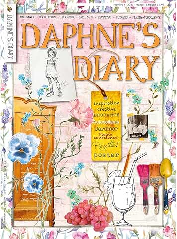 Daphne's Diary Revista #4 2023 (FRANCÉS) | Libro de Trabajo de Artesanías Creativas | Revista Interactiva de Diario para la Atención Plena, Colorear, Arte, Cocinar, Viajar | Lleno de Inspiración  