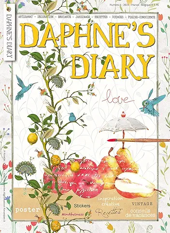 Daphne's Diary Revista #6 2023 (FRANCÉS) | Libro de Trabajo de Artesanías Creativas | Revista Interactiva de Diario para la Atención Plena, Colorear, Arte, Cocinar, Viajar | Lleno de Inspiración  