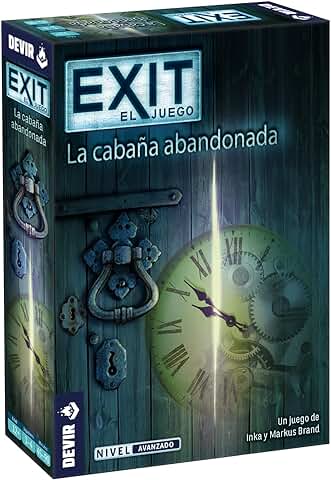 Devir - Exit: La Cabaña Abandonada, Juego de Mesa en Español para Adulto, con Amigos, Escape Room, de Misterio (BGEXIT1)  