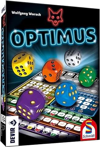 Devir- Optimus, Juego de Mesa Dados, Juego de Mesa, Juego de Mesa con Amigos, Juego para Fiestas, Juego de Mesa 8 Años, Juego en Solitario (BGOPTIM)  