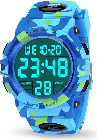 Dislocati Reloj Digital Sumergible, con Despertador, Juguetes Deportivos para Niños 3-12 Años Regalo Navidad Dislocati Reloj Digital Sumergible, con Despertador, Juguetes Deportivos para Niños 3-12 Años Regalo Navidad