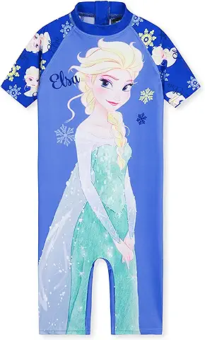 Disney Trajes de Baño de una Pieza para Niña - Bañador Sirena Niña Frozen/Stitch/Ariel - Camiseta Baño para Niñas y Niños, Lilo y Stitch Regalos Niña  