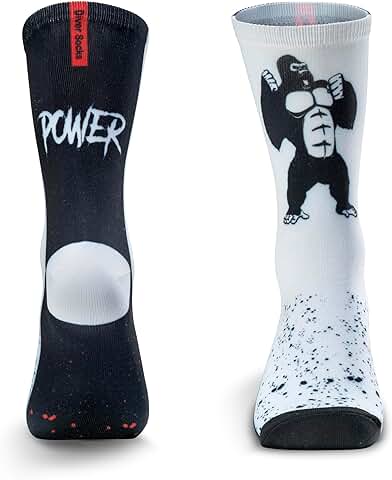 DIVER SOCKS Calcetines Deporte Hombre: Calcetines para Running, Ciclismo, Crossfit, Padel y Gimnasio -Calcetines Hombre Divertidos con Diseños Unicos para Atletas - Talla Unica 40-46 DIVER SOCKS Calcetines Deporte Hombre: Calcetines para Running, Ciclismo, Crossfit, Padel y Gimnasio -Calcetines Hombre Divertidos con Diseños Unicos para Atletas - Talla Unica 40-46