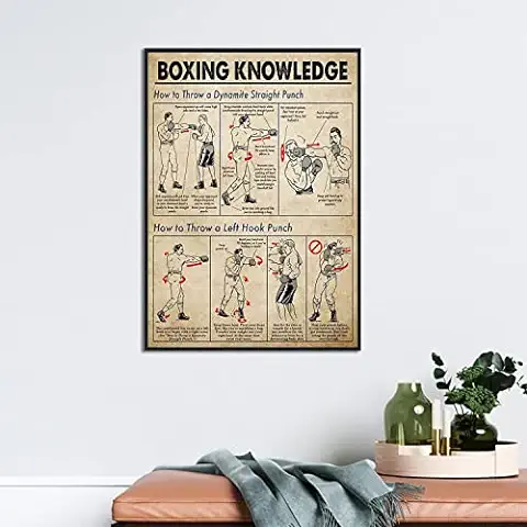 Divertido Letrero de Metal Retro de Conocimiento de Boxeo, Póster de Regalo para los Amantes del Boxeo, Entrenamiento, Conocimiento, Boxeo, Artes de Boxeo, Técnicas de Lucha, Guía de Boxeo, Póster de Divertido Letrero de Metal Retro de Conocimiento de Boxeo, Póster de Regalo para los Amantes del Boxeo, Entrenamiento, Conocimiento, Boxeo, Artes de Boxeo, Técnicas de Lucha, Guía de Boxeo, Póster de