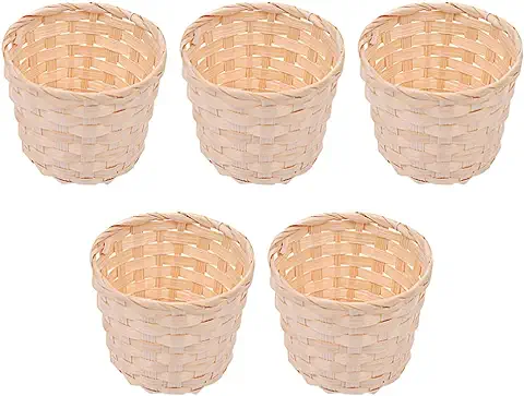 DOITOOL Mini Papelera Escritorio Cesta de Picnic de Mimbre de 5 Piezas ?as Cestas de Natural Cesta Vacía de Almacenamiento de Canasta de Vino Jardinera Rectangular DOITOOL Mini Papelera Escritorio Cesta de Picnic de Mimbre de 5 Piezas ?as Cestas de Natural Cesta Vacía de Almacenamiento de Canasta de Vino Jardinera Rectangular