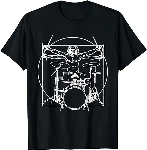 Drummer Leonardo Da Vinci - Camiseta de Regalo para Batería Camiseta Drummer Leonardo Da Vinci - Camiseta de Regalo para Batería Camiseta