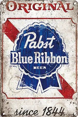 Ducomi Placa de Metal Vintage Pabst Propaganda – 20 x 30 cm – Idea de Regalo para los Amantes de la Cerveza, Decoración de Pared Retro, arte (Beer 10366)  