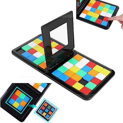 EACHHAHA Magic Block Game Juego de Competición Juego de Mesa para Dos Personas Juego Interactivo para Padres e Hijos Juego Educativo para Niños, 2 Jugadores  