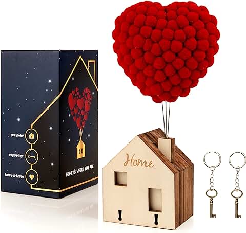 EL CORDON ROJO Colgador, Cuelga Llaves Pared con Adhesivo, Llaveros Originales, Regalos para Parejas, Aniversario, Casa Nueva. EL CORDON ROJO Colgador, Cuelga Llaves Pared con Adhesivo, Llaveros Originales, Regalos para Parejas, Aniversario, Casa Nueva.