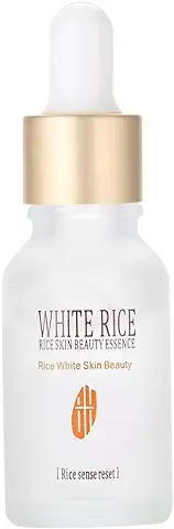 Esencia Facial de Suero, 15 ml Piel lisa Reafirmante Exfoliante Facial Cuidado de la piel con Arroz Blanco Hidratación Profunda Hidratación Profunda Nutrición de la piel con alto Grado  