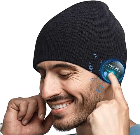 EVERSEE Gorro Bluetooth Regalos Originales Hombre - Bluetooth Gorro Invierno Hombre, Lavable Gorro Beanie Bluetooth 5.0, Hombre Mujer, Gorro Deportivo con Bluetooth Auriculares EVERSEE Gorro Bluetooth Regalos Originales Hombre - Bluetooth Gorro Invierno Hombre, Lavable Gorro Beanie Bluetooth 5.0, Hombre Mujer, Gorro Deportivo con Bluetooth Auriculares