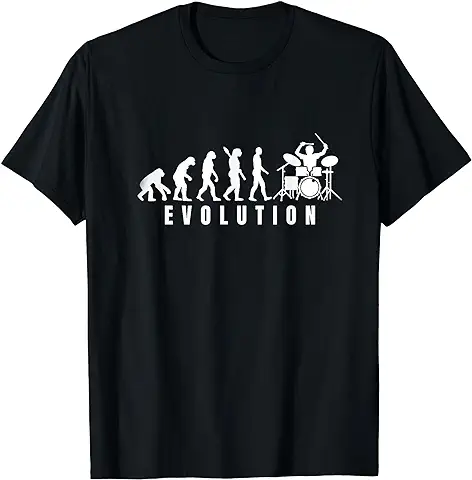 Evolution Of The Drummer - Regalo para Baterista Camiseta Evolution Of The Drummer - Regalo para Baterista Camiseta