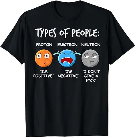 Física Ciencia Natural - Electrón Neutrón Átomos Camiseta Física Ciencia Natural - Electrón Neutrón Átomos Camiseta