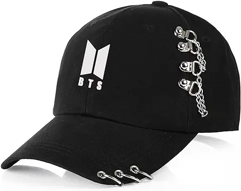 Gorra de Béisbol BTS Sombrero KPOP Sombrero de Hip Hop Gorra Casual Sombreros para el Sol Actividades al Aire Libre Tamaño Ajustable  