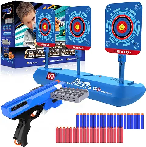 Gralal Objetivo de Puntuación Digital Electrónico Pistola 40 Balas para Niños, Juguete Entrenamiento Tiro Al Blanco Gralal Objetivo de Puntuación Digital Electrónico Pistola 40 Balas para Niños, Juguete Entrenamiento Tiro Al Blanco