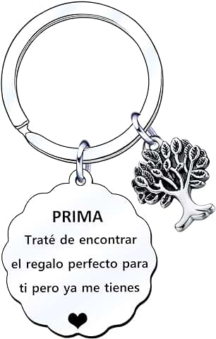 GUOYU Regalo Prima Llavero Prima Mujer Regalo de Cumpleaños para Prima Regalos Familiares para Mujer GUOYU Regalo Prima Llavero Prima Mujer Regalo de Cumpleaños para Prima Regalos Familiares para Mujer