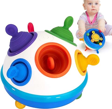 Hahaland Juguetes Bebes 6-12 Meses Push Pop Bubble Fidget Juguetes Montessori para Niños 1 Año, Sensorial Juguetes de Actividad para Bebes 6 8 9 10 12 Meses Regalos Originales  