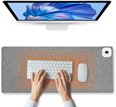 Hojalis Alfombrilla Raton Calefactable,Alfombrilla Escritorio,Cojín Ratón de Calefacción Alfombrilla de Ratón con Función de Calefacción,4 Horas de Apagado Automático, para Gamers, PC y Portátiles Hojalis Alfombrilla Raton Calefactable,Alfombrilla Escritorio,Cojín Ratón de Calefacción Alfombrilla de Ratón con Función de Calefacción,4 Horas de Apagado Automático, para Gamers, PC y Portátiles