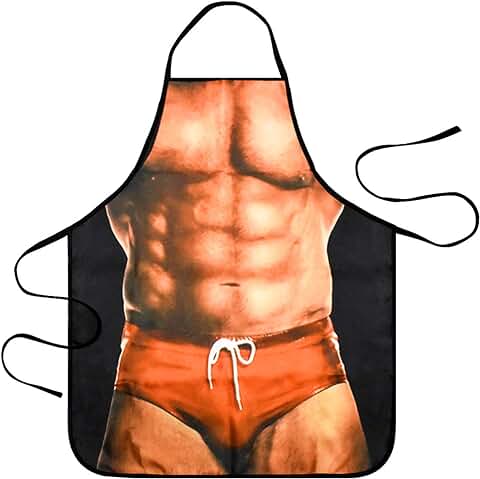 HQdeal Delantal Hombre de Pastel de Carne  