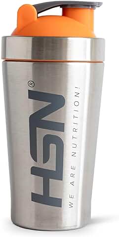 HSN Shaker We Are Nutrition! Acero Inoxidable | 500ml | Vaso Mezclador con Óptimo Sistema de Mezclado en la Tapa, Cierre Anti-Fugas | Sin Olores | Fácil Limpieza  