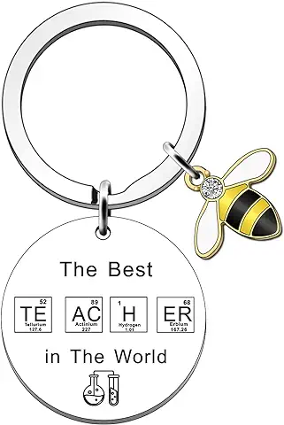 JETTOP Regalos para Profesores de Química, Regalos de Agradecimiento, Llavero de Cumpleaños, Jubilación, Navidad, Graduación, Regalo para Profesores de Química, Plata, Talla única JETTOP Regalos para Profesores de Química, Regalos de Agradecimiento, Llavero de Cumpleaños, Jubilación, Navidad, Graduación, Regalo para Profesores de Química, Plata, Talla única