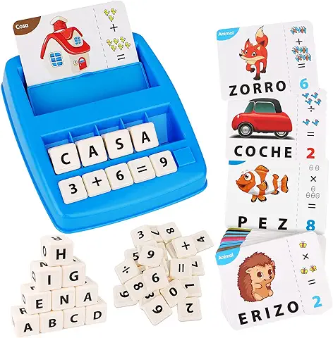 Joozmui Juguetes Educativos Niños 3-8 Años Regalo Niña Juegos para Aprender a Leer Juguetes Montessori Scrabble Español Joozmui Juguetes Educativos Niños 3-8 Años Regalo Niña Juegos para Aprender a Leer Juguetes Montessori Scrabble Español