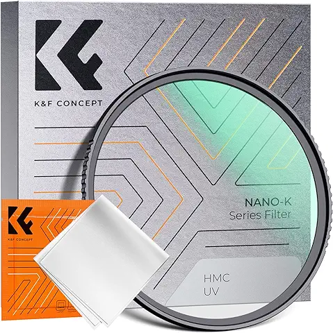 K&F Concept Nano-K Filtro de Protección UV de Vidrio óptico con Revestimiento Nano para Objetivo 62mm  