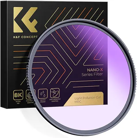 K&F Concept Nano-X Filtro Circular Natural Night de Vidrio óptico con 28 Capas Nano Revestimiento para Objetivo 72mm  