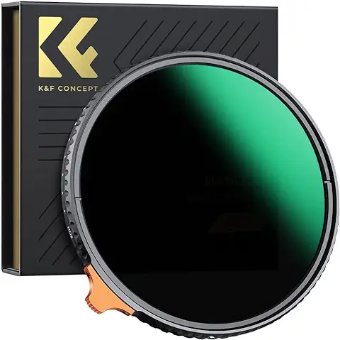 K&F Concept Nano-X Filtro Variable ND2-400 (1-9 Stop) Ultrafino HD Palanca de Vidrio óptico con 28 Capas Revestimiento Nano para Objetivo 72mm  