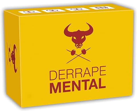 Kampfhummel DERRAPE Mental - Juego de Mesa - Juego de Cartas para Fiestas y Risas con 400 Cartas para 3-10 Jugadores a Partir de 16 Años  