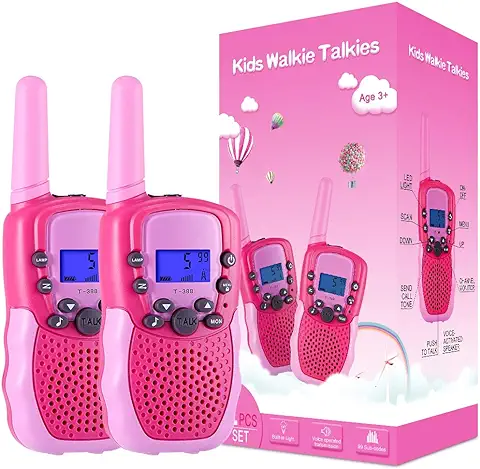 Kearui Juguetes para Niñas de 3-8 Años,Walkie Talkie Niños 8 Canales LCD Pantalla VOX Larga Distancia 3KM,Regalos para Niños o Niñas de 3 a12 Años Kearui Juguetes para Niñas de 3-8 Años,Walkie Talkie Niños 8 Canales LCD Pantalla VOX Larga Distancia 3KM,Regalos para Niños o Niñas de 3 a12 Años