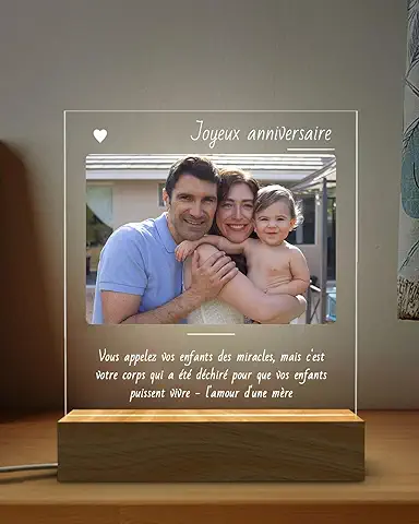 Lampara Personalizada Con Foto,Led Luces Mesita De Noche, Decoracion Salon,Regalo Aniversario Pareja ,Regalos Para Tu Madre Regalos Padre,Regalos Amigas Originales Regalo Novia,Regalos CumpleañOs (A)  