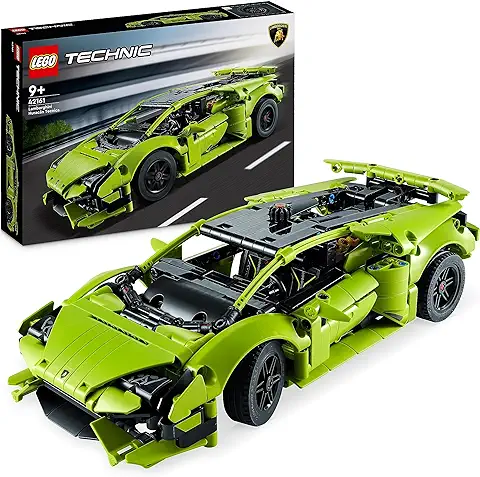 LEGO 42161 Technic Lamborghini Huracán Tecnica, Kit de Maqueta de Construcción de Coche de Carreras de Juguete para Niños, Niñas y Aficionados al Motor, Idea de Regalo Coleccionable  