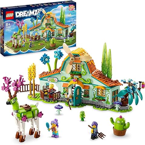 LEGO 71459 DREAMZzz Establo de Criaturas de los Sueños, Juego de Granja con Figura de Ciervo Construible de 2 Formas, Minifiguras y Animales Míticos de Juguete, Regalo de Reyes para Niños y Niñas LEGO 71459 DREAMZzz Establo de Criaturas de los Sueños, Juego de Granja con Figura de Ciervo Construible de 2 Formas, Minifiguras y Animales Míticos de Juguete, Regalo de Reyes para Niños y Niñas