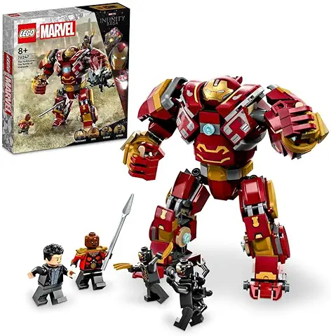 LEGO 76247 Marvel Hulkbuster: Batalla de Wakanda, Juguete de Vengadores para Construir, Regalo para Niños y Niñas de 8 Años, Figura de Acción, Mini Figura Bruce Banner, Película Infinity War  