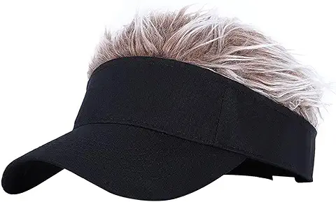 Limily Gorra de Béisbol con Peluca para el Sol - Gorras de Béisbol Unisex Ajustables Gorras de Golf con Peluca Divertida | Sombreros Suaves y Duraderos para Actividades al Aire Libre, Regalos  