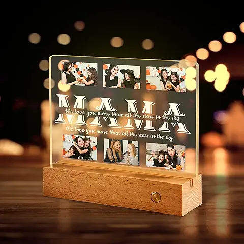 Lámpara de Cristal Personalizada para Mamá, Luces Nocturnas con Letrero de Imagen para Parejas, Lámpara de Fotos Personalizada, luz LED Iluminada para Novia, Esposa, día de San Valentín, Aniversario Lámpara de Cristal Personalizada para Mamá, Luces Nocturnas con Letrero de Imagen para Parejas, Lámpara de Fotos Personalizada, luz LED Iluminada para Novia, Esposa, día de San Valentín, Aniversario