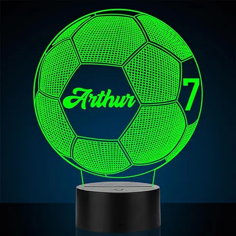 Luz Nocturna de Fútbol con Nombre Personalizado, Lámpara de mesa Personalizada para Niños, Niños, hijo o Nieto, idea de Regalo para Cumpleaños, Navidad, Año Nuevo Luz Nocturna de Fútbol con Nombre Personalizado, Lámpara de mesa Personalizada para Niños, Niños, hijo o Nieto, idea de Regalo para Cumpleaños, Navidad, Año Nuevo