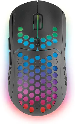 Mars Gaming MMW3, Ratón Gaming Inalámbrico, RGB Flow, Ultraligero 79g, 3200DPI, Negro Mars Gaming MMW3, Ratón Gaming Inalámbrico, RGB Flow, Ultraligero 79g, 3200DPI, Negro