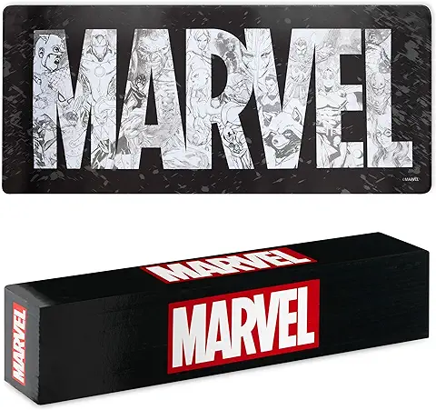 Marvel Alfombrilla Ratón XXL de 80 x 36 cm Avangers - Protector Escritorio Groot Spiderman, Ordenador y Teclado - Regalos para Hombre, Cumpleaños, Navidad (Negro Marvel) Marvel Alfombrilla Ratón XXL de 80 x 36 cm Avangers - Protector Escritorio Groot Spiderman, Ordenador y Teclado - Regalos para Hombre, Cumpleaños, Navidad (Negro Marvel)