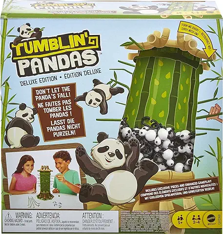 Mattel Games Pandas Locos, Juego de mesa de Habilidad para Niños +5 Años (Mattel GVD66)  