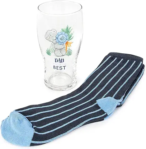 Me To You Juego de Regalo para Vasos y Calcetines de Cerveza para el día del Padre Me To You Juego de Regalo para Vasos y Calcetines de Cerveza para el día del Padre