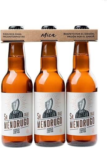 Mica – Pack 3 Cervezas Artesanales Sr Mendrugo Pale Ale Premium - 33 cl – 5% Mica – Pack 3 Cervezas Artesanales Sr Mendrugo Pale Ale Premium - 33 cl – 5%