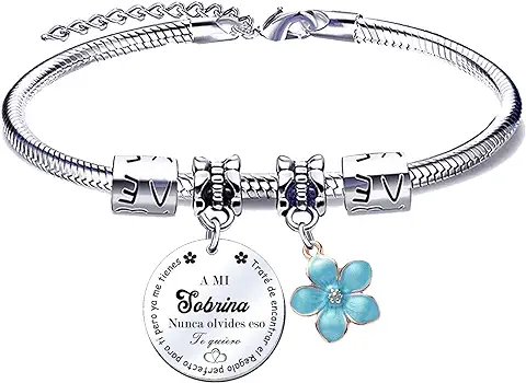 MNBVBV Regalo Sobrina,Regalo Pulsera para Sobrina,Pulsera para Mujer, Regalos de Cumpleaños Navidad Familiares, Pulsera para Sobrina  