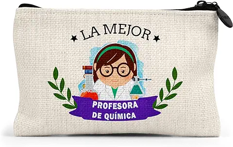 Monedero La Mejor Profesora De Quimica del Mundo Regalo Original Profesores Personalizado Monedero La Mejor Profesora De Quimica del Mundo Regalo Original Profesores Personalizado