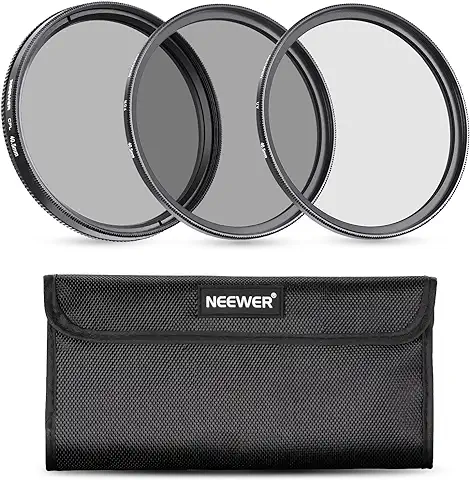 NEEWER Kit de Filtro 40,5mm, Filtros UV+CPL+ND4 con Bolsa de Almacenamiento & Paño, Vidrio Óptico y Marco Delgado de Aleación de Aluminio, Compatible con Canon Sony Nikon Fujifilm Lente de ø40,5mm  