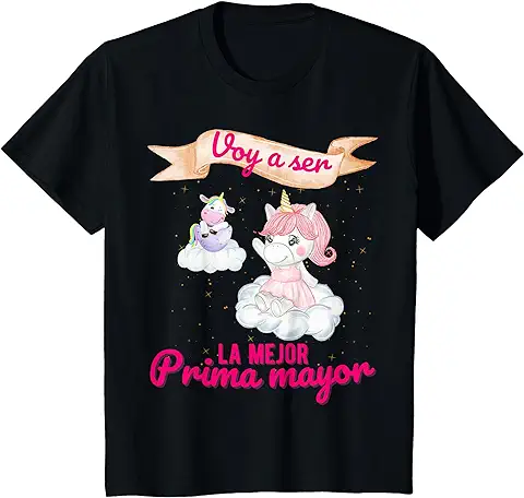 Niños Prima Mayor voy a ser la Mejor Tener Primito Niña bebe Regal Camiseta Niños Prima Mayor voy a ser la Mejor Tener Primito Niña bebe Regal Camiseta